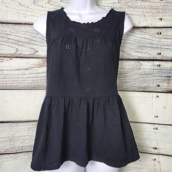 Maurices Women’s Black Sleeveless Eyelet Peplum Top Size XXL - Picture 1 of 7